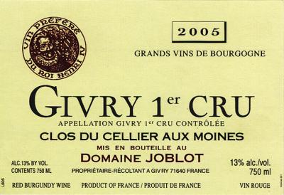 Joblot Givry 1er Cellier Aux Moines - Click Image to Close